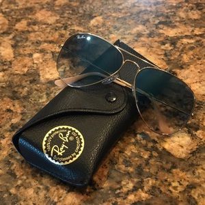 Ray Ban Aviators Gradient Blue